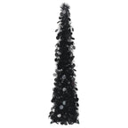 Vidaxl kunstkerstboom pop-up 120 cm pet zwart