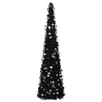 VidaXL Kunstkerstboom pop-up 180 cm PET zwart