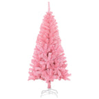 Vidaxl kunstkerstboom met standaard 150 cm pvc roze