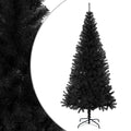 Vidaxl kunstkerstboom met standaard 180 cm pvc zwart