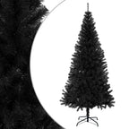 Vidaxl kunstkerstboom met standaard 180 cm pvc zwart