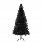 Vidaxl kunstkerstboom met standaard 180 cm pvc zwart