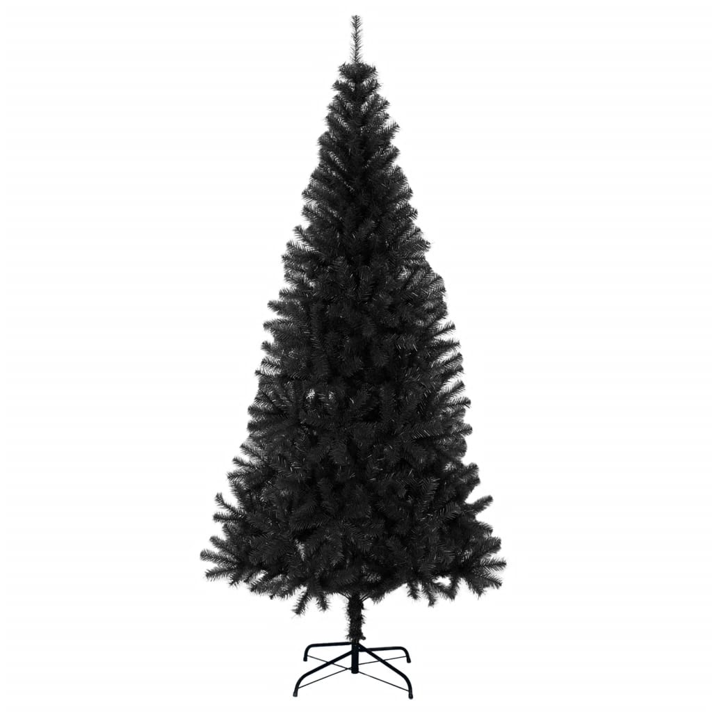 Vidaxl kunstkerstboom met standaard 180 cm pvc zwart