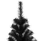 Vidaxl kunstkerstboom met standaard 180 cm pvc zwart