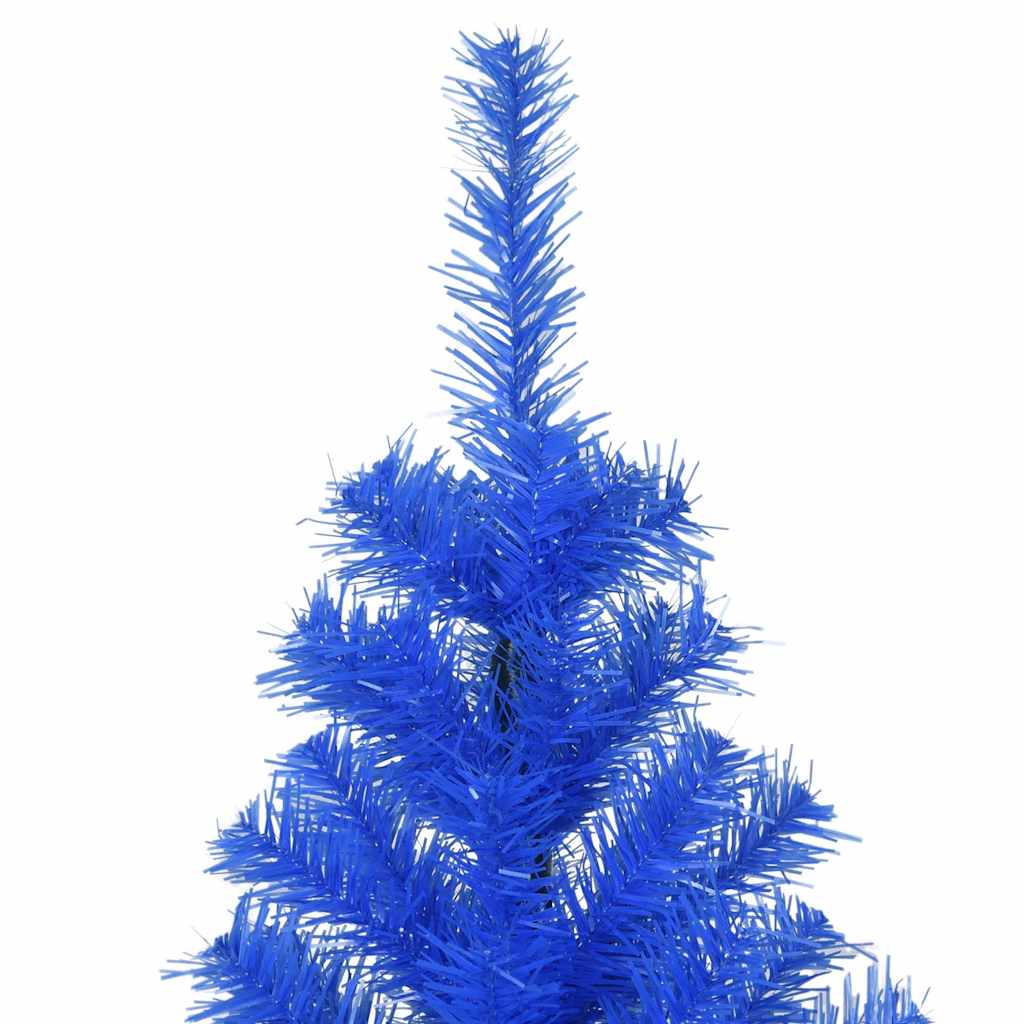 Vidaxl kunstkerstboom met standaard 210 cm pvc blauw