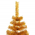 Vidaxl kunstkerstboom met standaard 180 cm pet goudkleurig