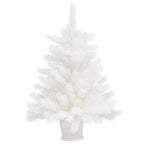 VidaXL Kunstkerstboom met levensechte naalden 65 cm wit