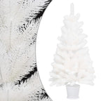 VidaXL Kunstkerstboom met levensechte naalden 90 cm wit