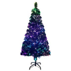 Vidaxl kunstkerstboom met standaard 120 cm glasvezel groen