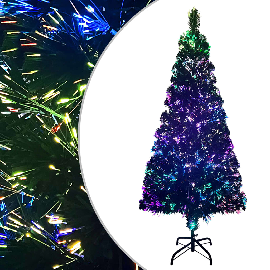 Vidaxl kunstkerstboom met standaard 210 cm glasvezel groen