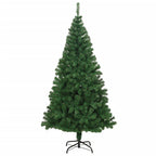 Vidaxl kunstkerstboom met dikke takken 210 cm pvc groen
