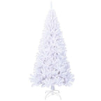 Vidaxl kunstkerstboom met dikke takken 210 cm pvc wit