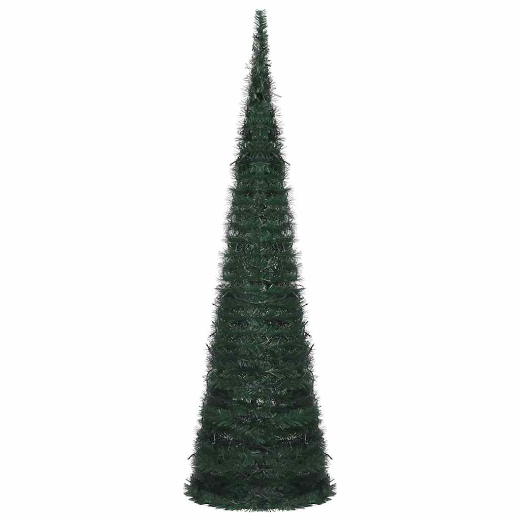 Vidaxl kunstkerstboom met verlichting pop-up 150 cm groen