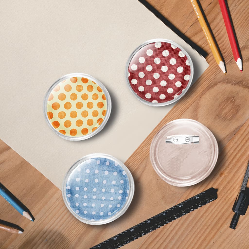 Vidaxl buttons met spelden 100 st 44 mm acryl