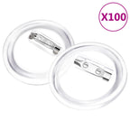 Vidaxl buttons met spelden 100 st 37 mm acryl
