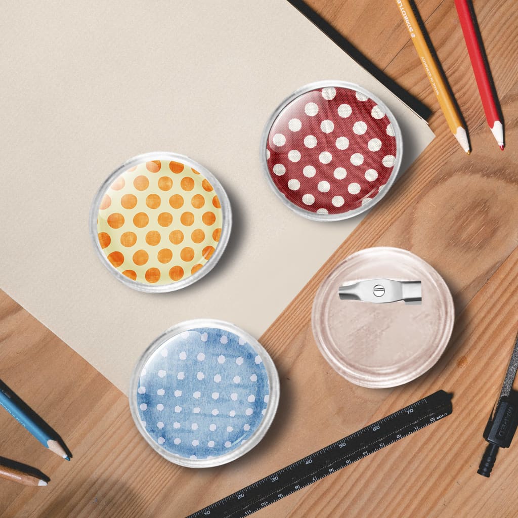 Vidaxl buttons met spelden 100 st 25 mm acryl