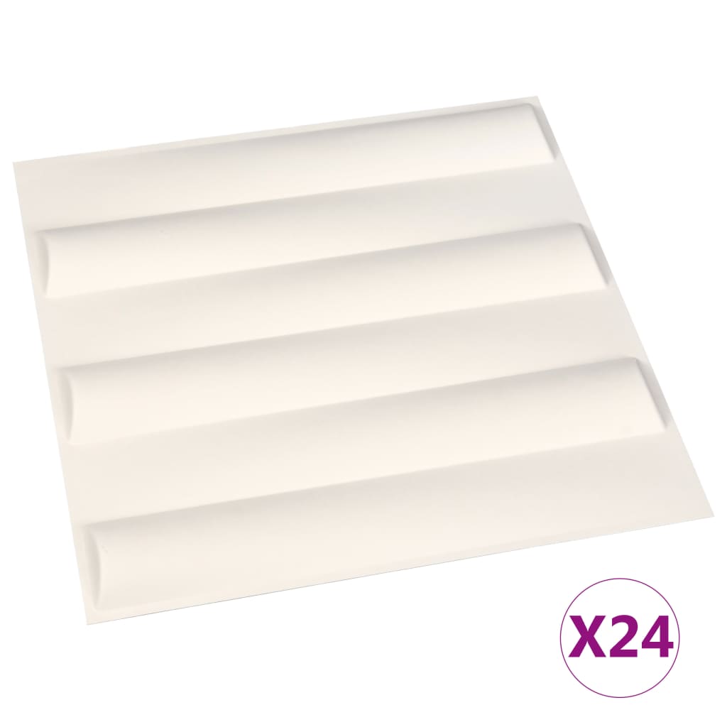 VidaXL Wandpanelen 24 st 3D 6 m² 0,5x0,5 m