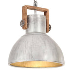 VidaXL Hanglamp industrieel rond 25 W E27 40 cm zilverkleurig