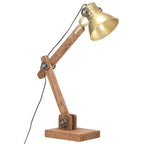 Vidaxl bureaulamp industrieel rond e27 58x18x90 cm messingkleurig