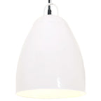 Vidaxl hanglamp industrieel rond 25 w e27 32 cm wit