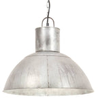 Vidaxl hanglamp rond 25 w e27 48 cm zilverkleurig