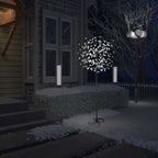 Vidaxl kerstboom 200 led's koudwit licht kersenbloesem 180 cm