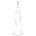 VidaXL Kegelkerstboom 100 warmwitte LED's 70x180 cm