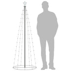 VidaXL Kegelkerstboom 100 warmwitte LED's 70x180 cm
