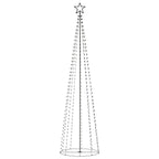 VidaXL Kegelkerstboom 400 meerkleurige LED's 100x360 cm