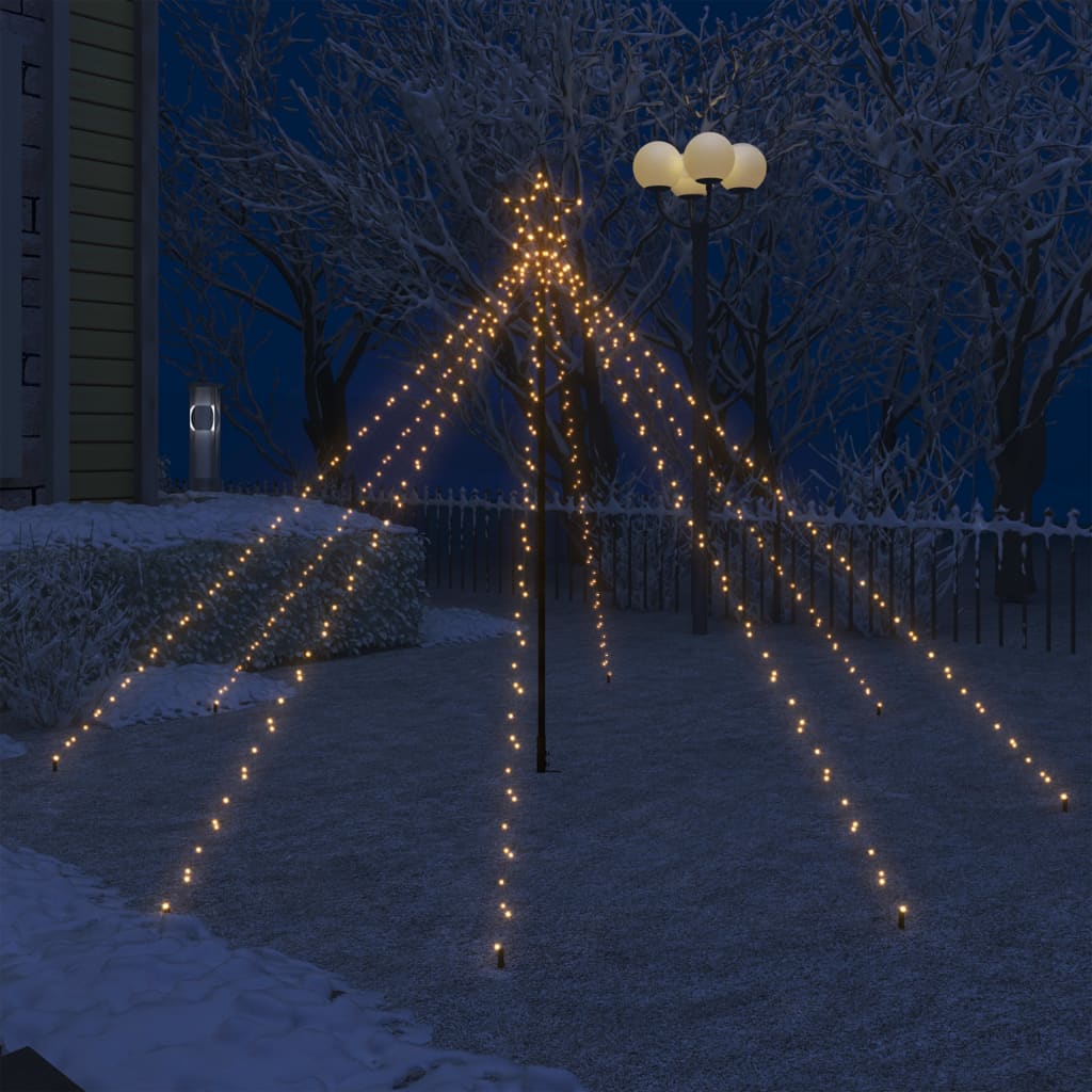 Vidaxl kerstboomverlichting waterval binnen buiten 400 led's 2,5 m