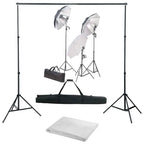 Vidaxl fotostudioset met verlichtingsset en achtergrond