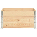 VidaXL 3 st Plantenbakken verhoogd 80x120 cm massief grenenhout