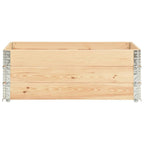 Vidaxl 3 st plantenbakken verhoogd 50x150 cm massief grenenhout