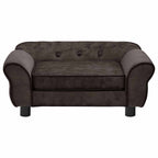 Vidaxl hondenbank 72x45x30 cm pluche bruin