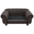 Vidaxl hondenbank 72x45x30 cm pluche bruin