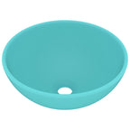 Vidaxl wastafel rond 32,5x14 cm keramiek mat lichtgroen