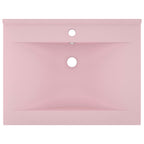 Vidaxl wastafel met kraangat 60x46 cm keramiek matroze