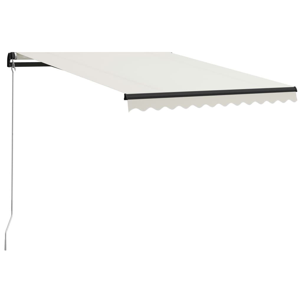 Vidaxl luifel handmatig uittrekbaar 300x250 cm crème
