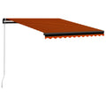 Vidaxl luifel handmatig uittrekbaar 350x250 cm oranje en bruin
