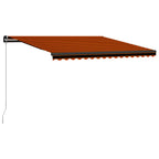 Vidaxl luifel handmatig uittrekbaar 400x300 cm oranje en bruin