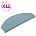 Vidaxl trapmatten 15 st 65x24x4 cm zeeblauw halfrond groot