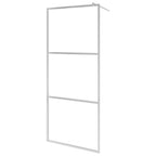 Vidaxl inloopdouchewand mat 100x195 cm esg-glas
