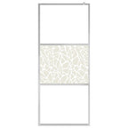 Vidaxl inloopdouchewand met stenenmotief 80x195 cm esg-glas