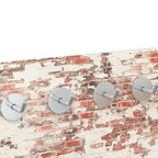VidaXL Wandkapstok stenen muur 80x30 cm gehard glas