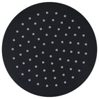 Vidaxl regendouchekop rond 20 cm roestvrij staal zwart