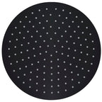 Vidaxl regendouchekop rond 30 cm roestvrij staal zwart