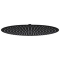 Vidaxl regendouchekop rond 50 cm roestvrij staal zwart