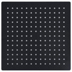 Vidaxl regendouchekop vierkant 30x30 cm roestvrij staal zwart