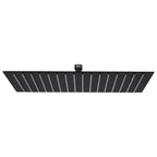 Vidaxl regendouchekop rechthoekig 40x30 cm roestvrij staal zwart