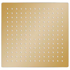 Vidaxl regendouchekop vierkant 25x25 cm roestvrij staal goudkleurig